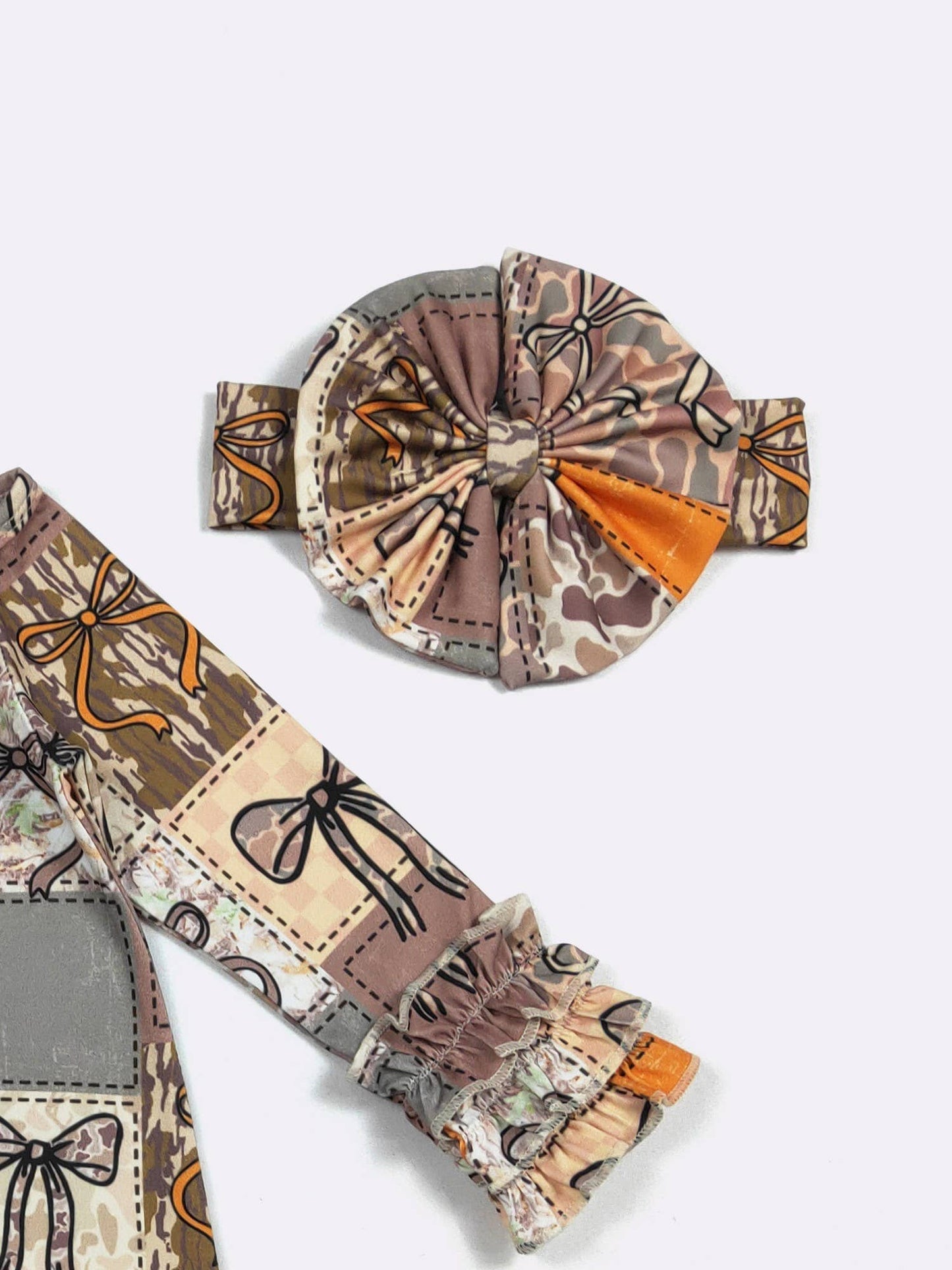 Clover Cottage - Camo Patchwork Baby Gown