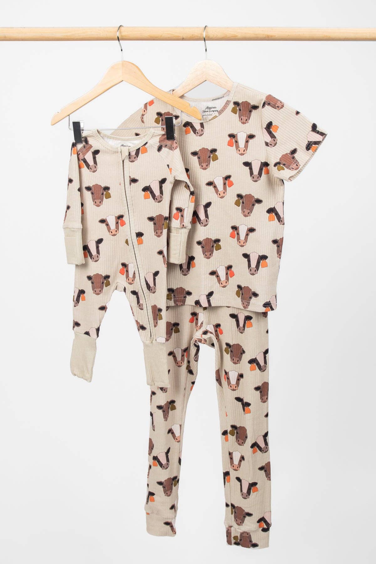 Cattle Buddy Baby Ribbed Cotton Zippy