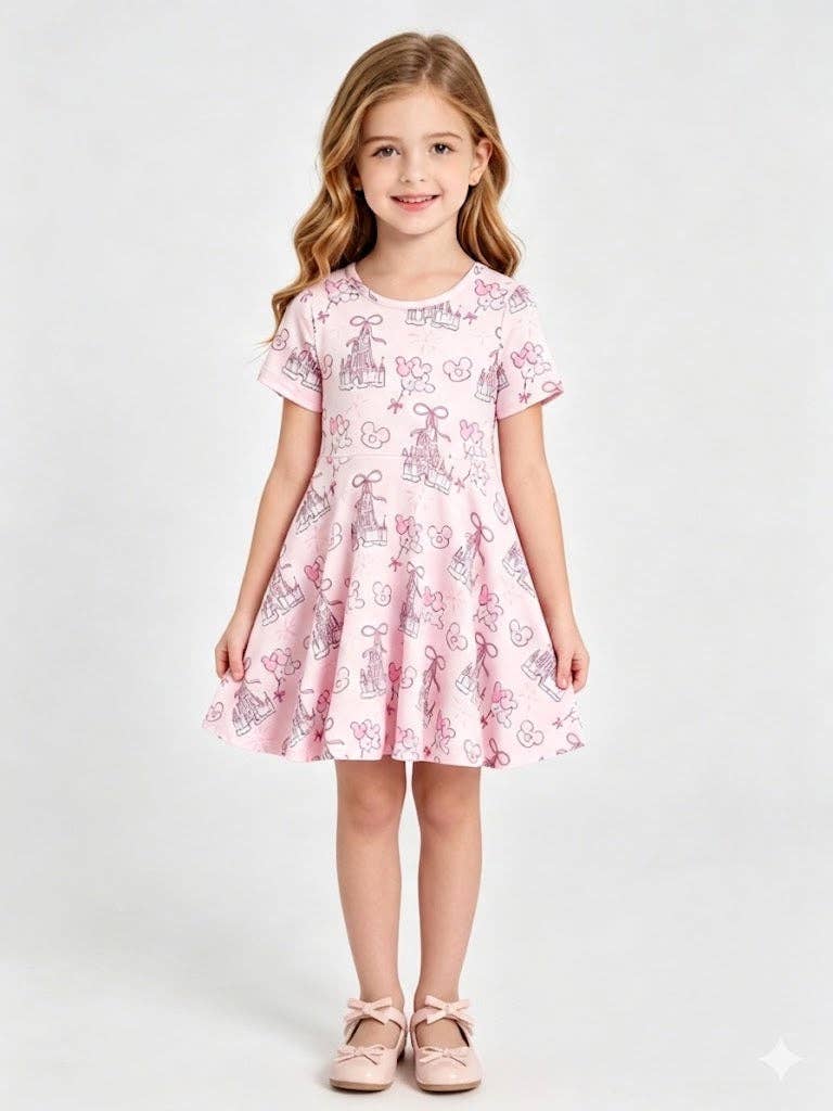 Summer Castle Girls Short Sleeve Dress