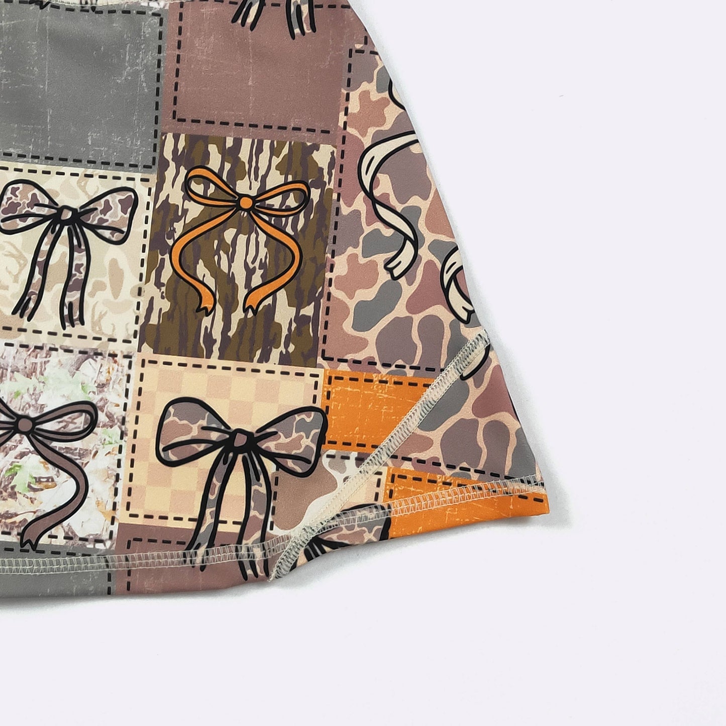 Clover Cottage - Camo Patchwork Girls Skort Set