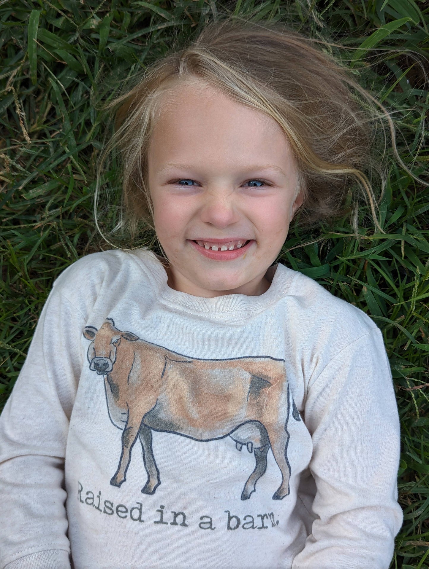 Barefoot Baby - Raised in a barn Cow Country Western boy Farm Kid Clothing