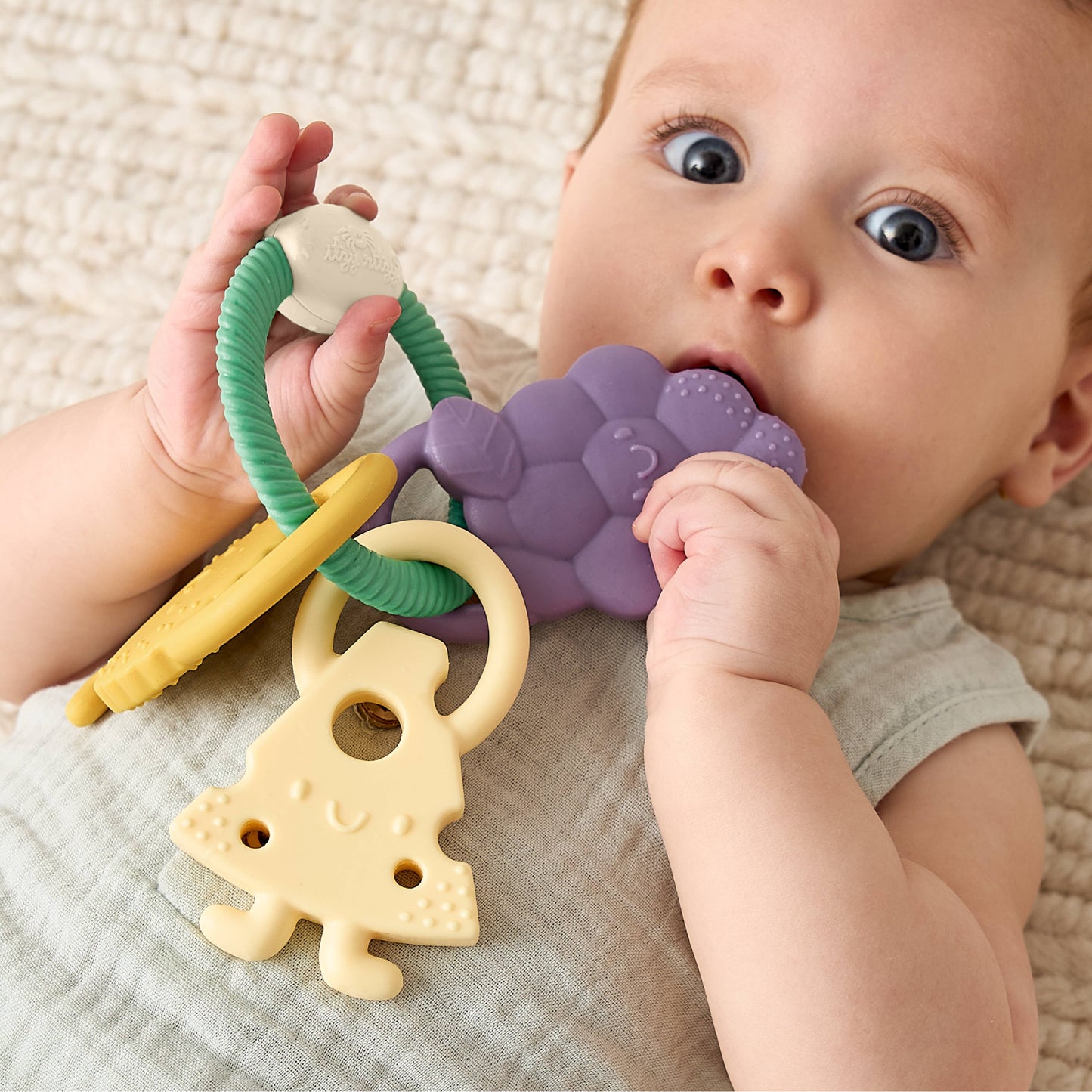 Itzy Ritzy - *NEW* Itzy Trio™ Multi-textured Silicone Teether Charcuterie