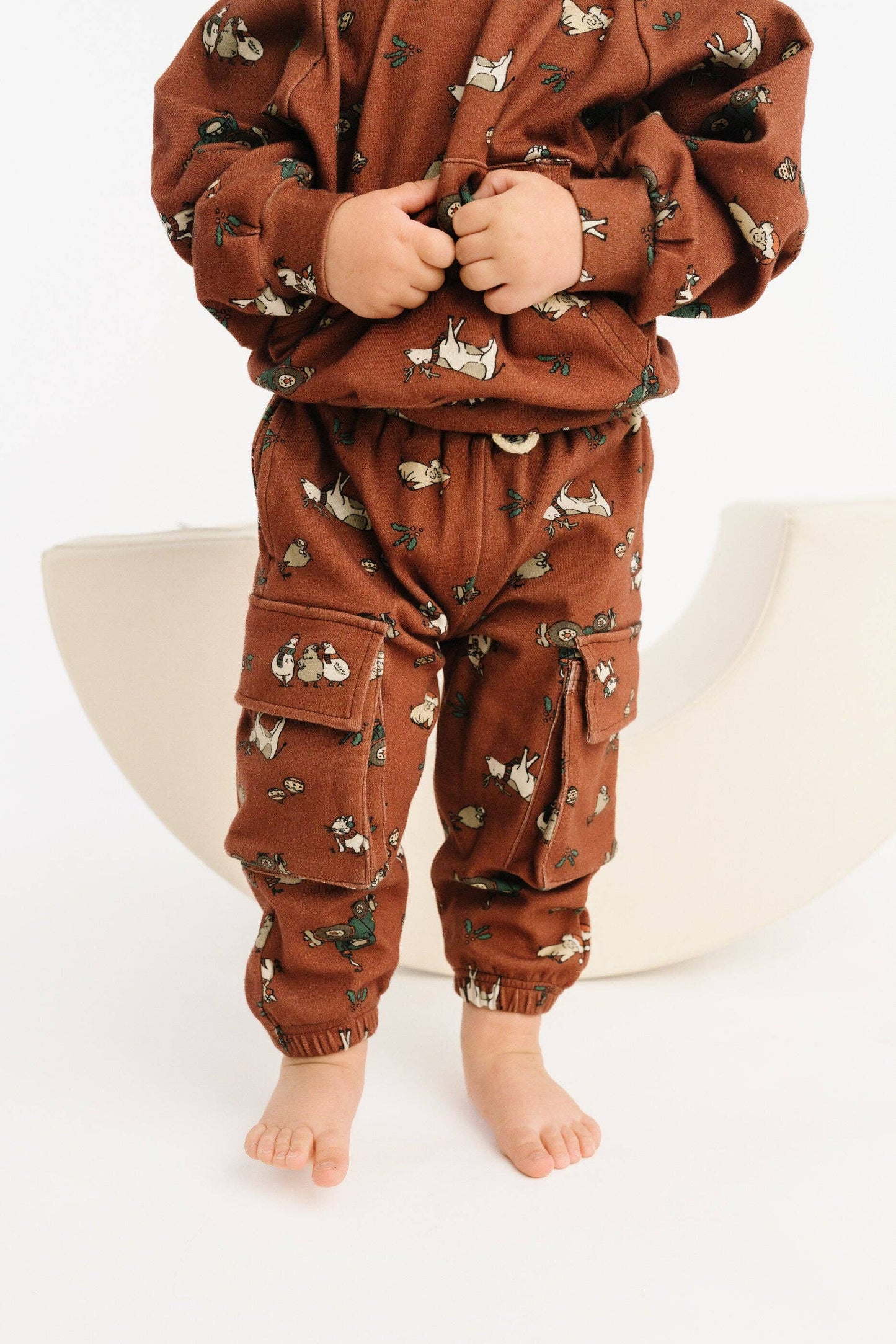 Little One Shop - Christmas Farm Cargo Hoodie Set