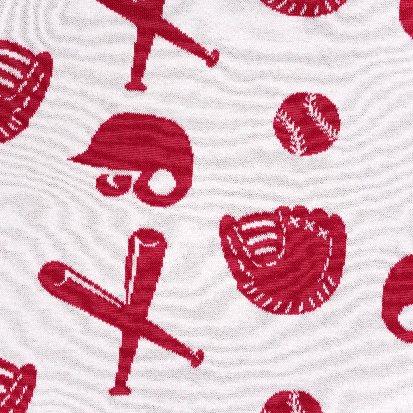 SWaddle AN - Baseball Jacquard Knit Baby Blanket