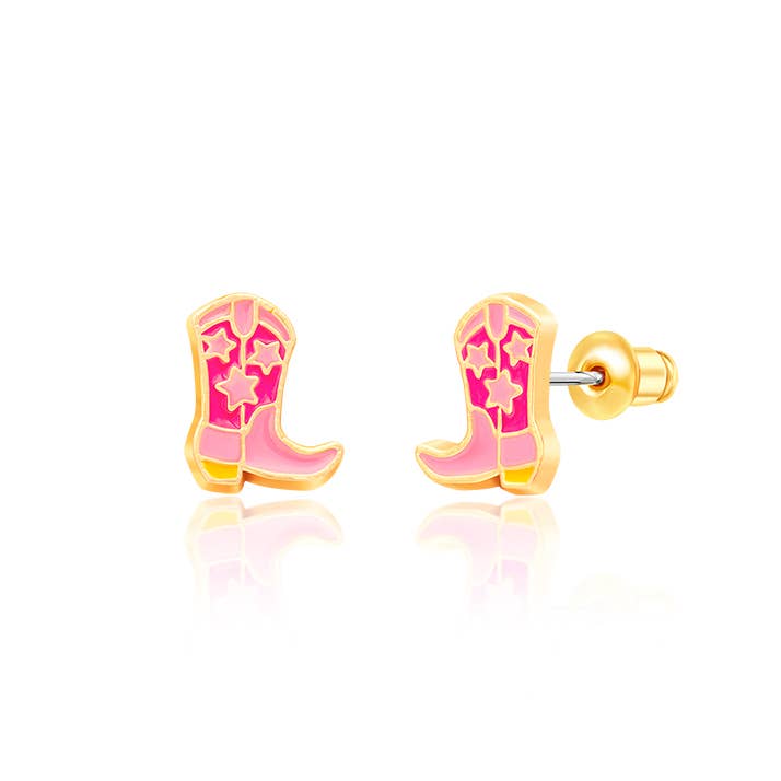 Girl Nation - Boot Scootin' Cutie | Western Cowgirl Stud Earrings