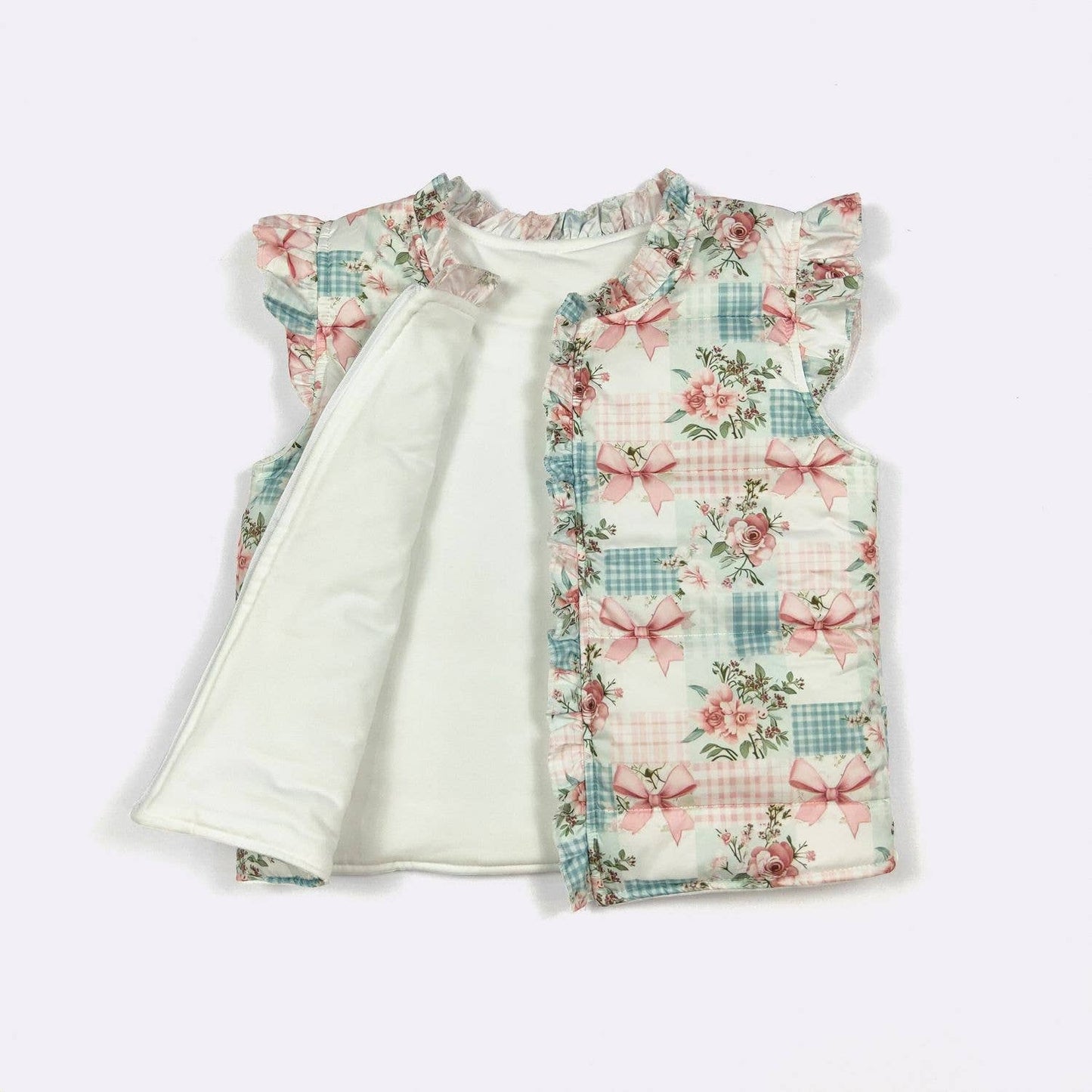 Patchwork Rose Girls Vest