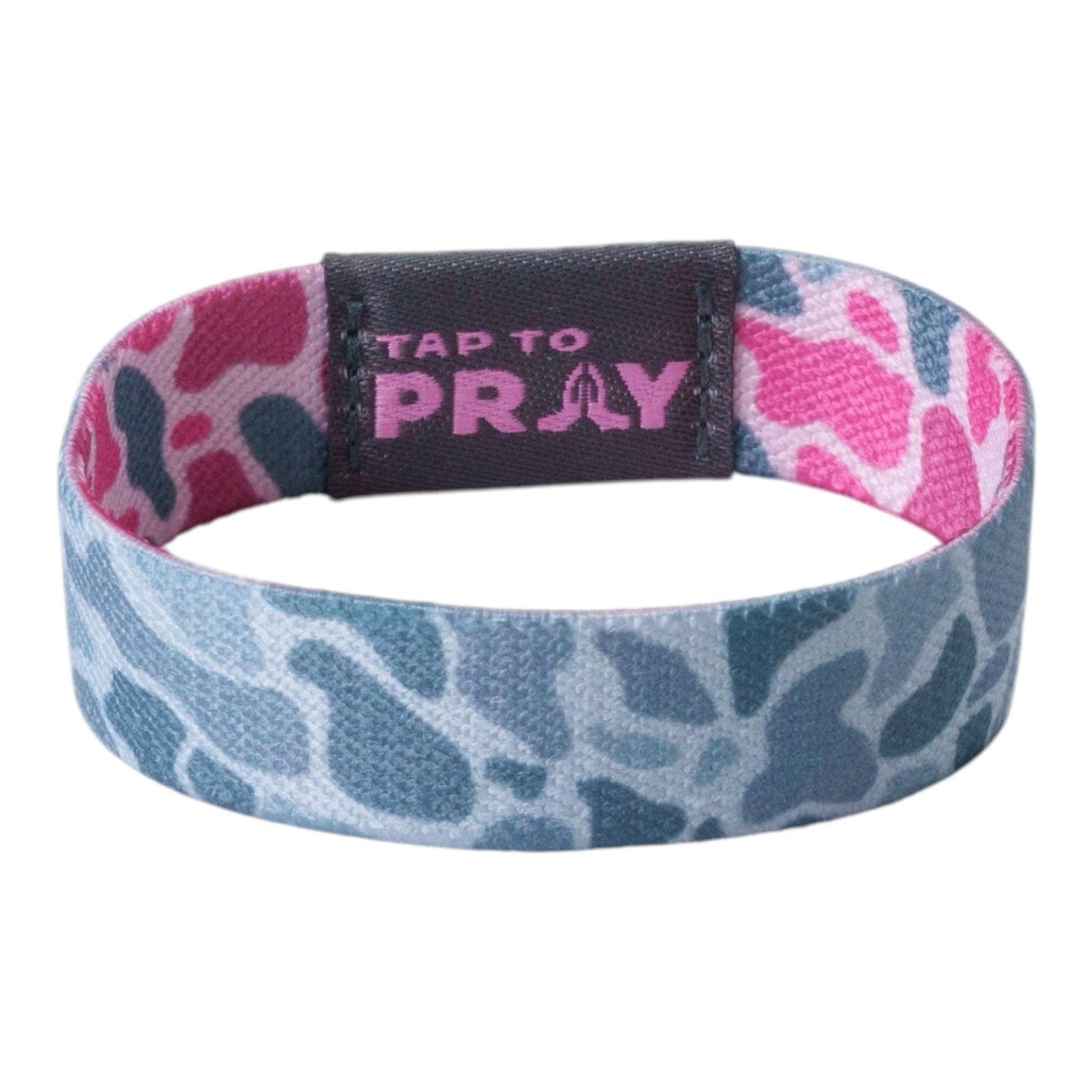 Versible - Tap To Pray™ Wristbands - River Rock Camo Pink & Ash