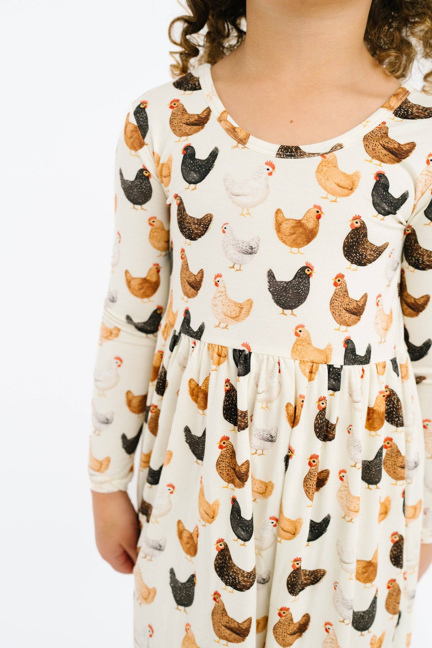 Little One Shop - Backyard Chickens Bamboo Dress
