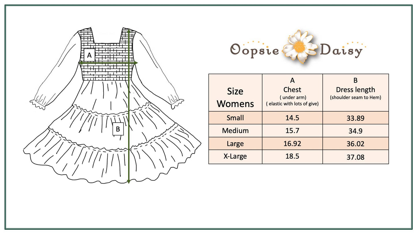 Oopsie Daisy - Women's Grace Floral Mommy & Me Matching Tiered Dress
