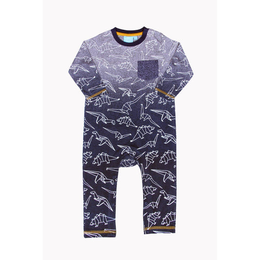 Bear Camp - Hendrix Printed Henley Romper Baby