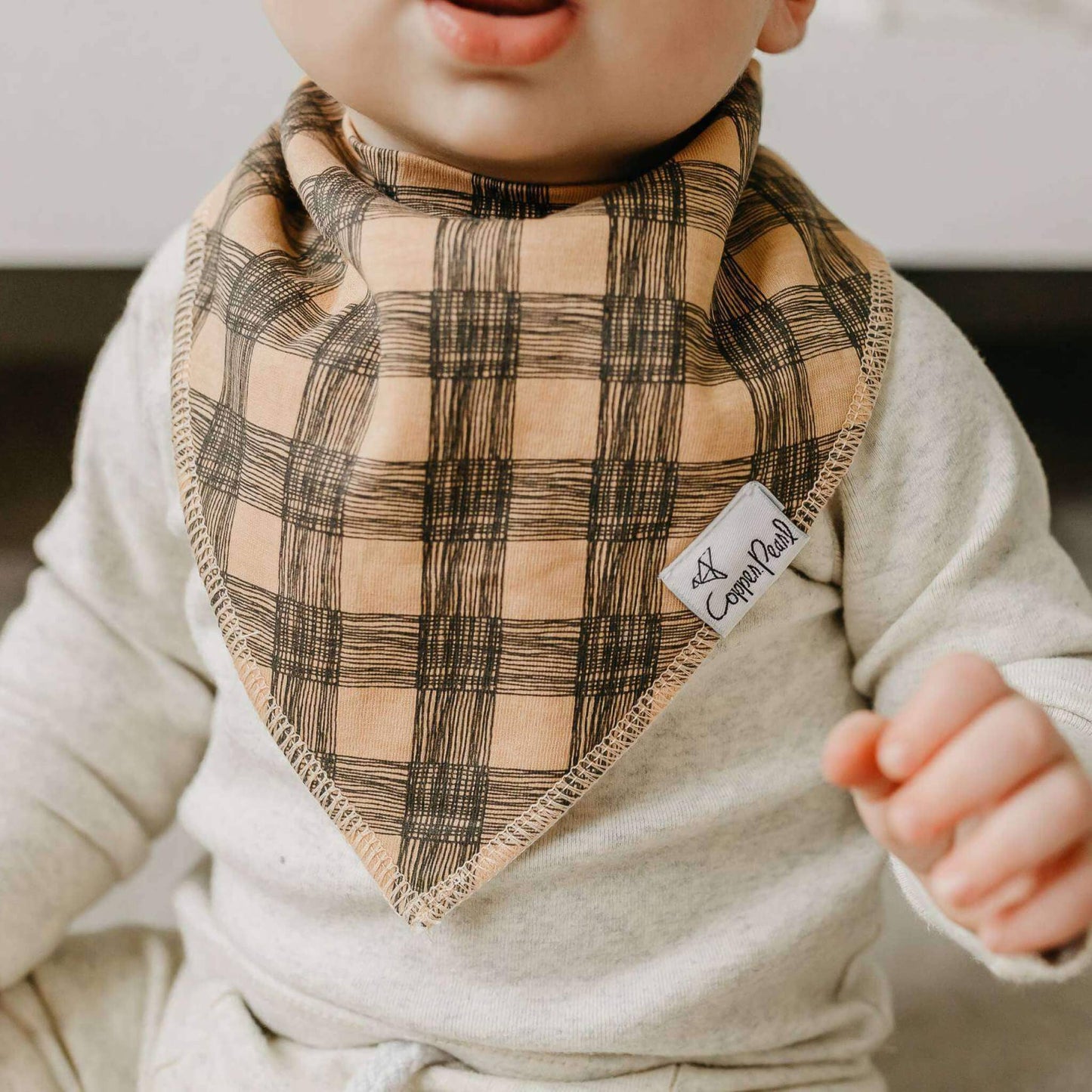 Copper Pearl - 4 Pack Baby Bandana Bibs - Jo