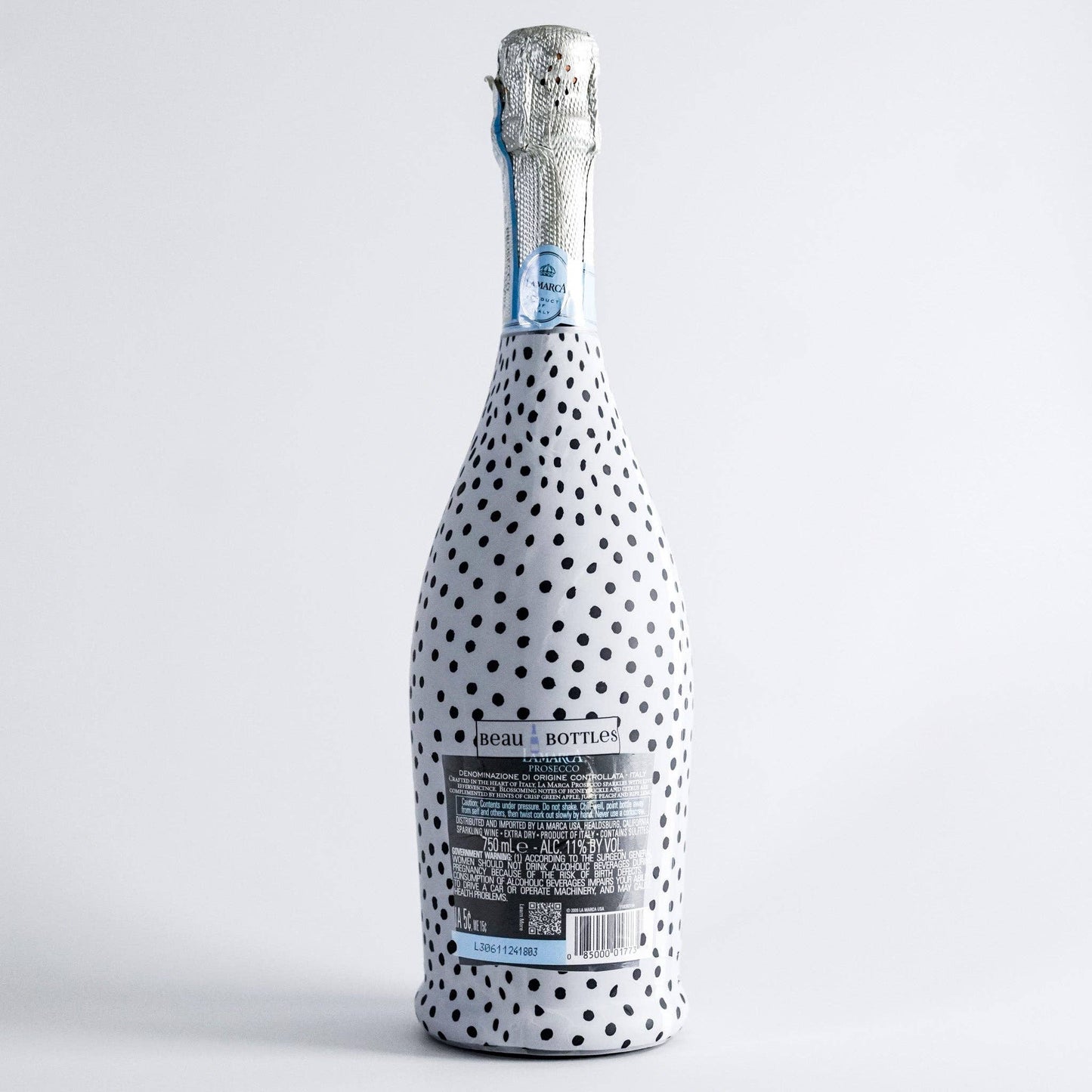 Beau Bottles - Beau Bottles Black and White Dots - Prosecco Collection