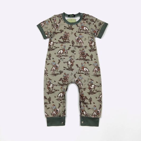 Army Lasso Boy Romper