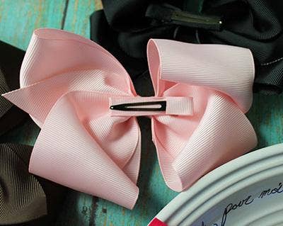 Classic Oversized Grosgrain Hair Bow - Alligator Clip