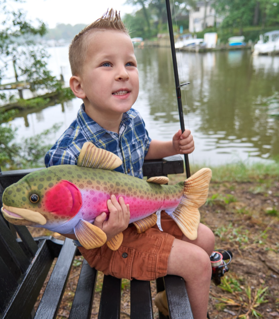 The Petting Zoo - River Fish Rainbow Trout Medium 21" (53cm)