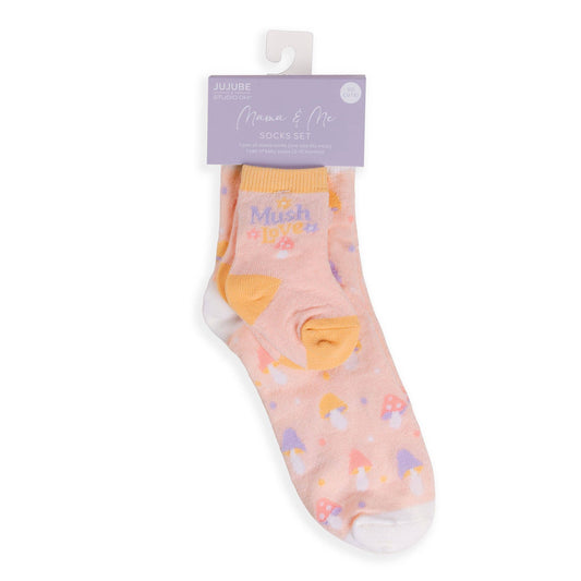 JuJuBe - Mama & Me Socks Set Mushy Love