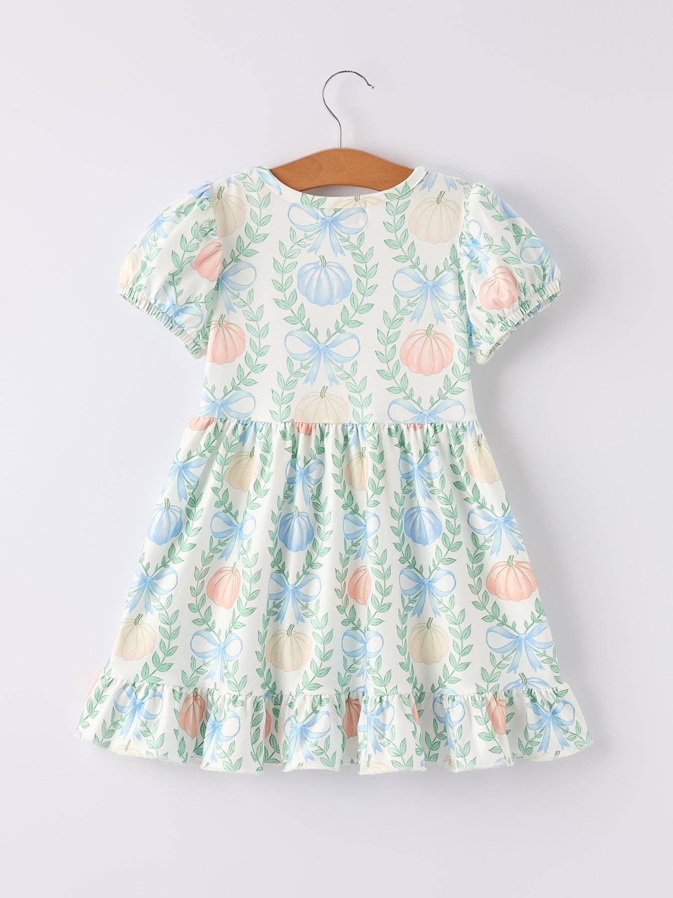 Rylee Faith Designs - Playful Fall Thanksgiving Pumpkin Girls Dress