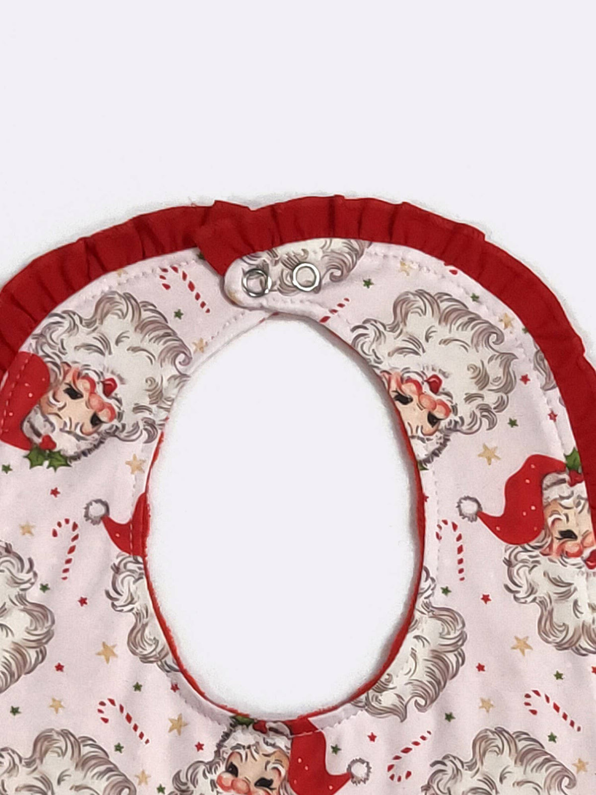 Pink Kris Kringle Baby Bib