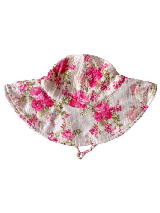 SpearmintLOVE - Muslin Wide Brim Sunhat, Country Daydream