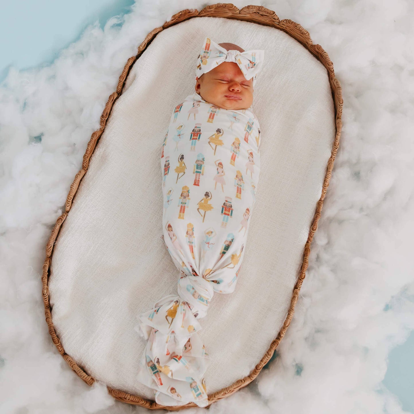 Copper Pearl - Knit Swaddle Blanket - Juliet