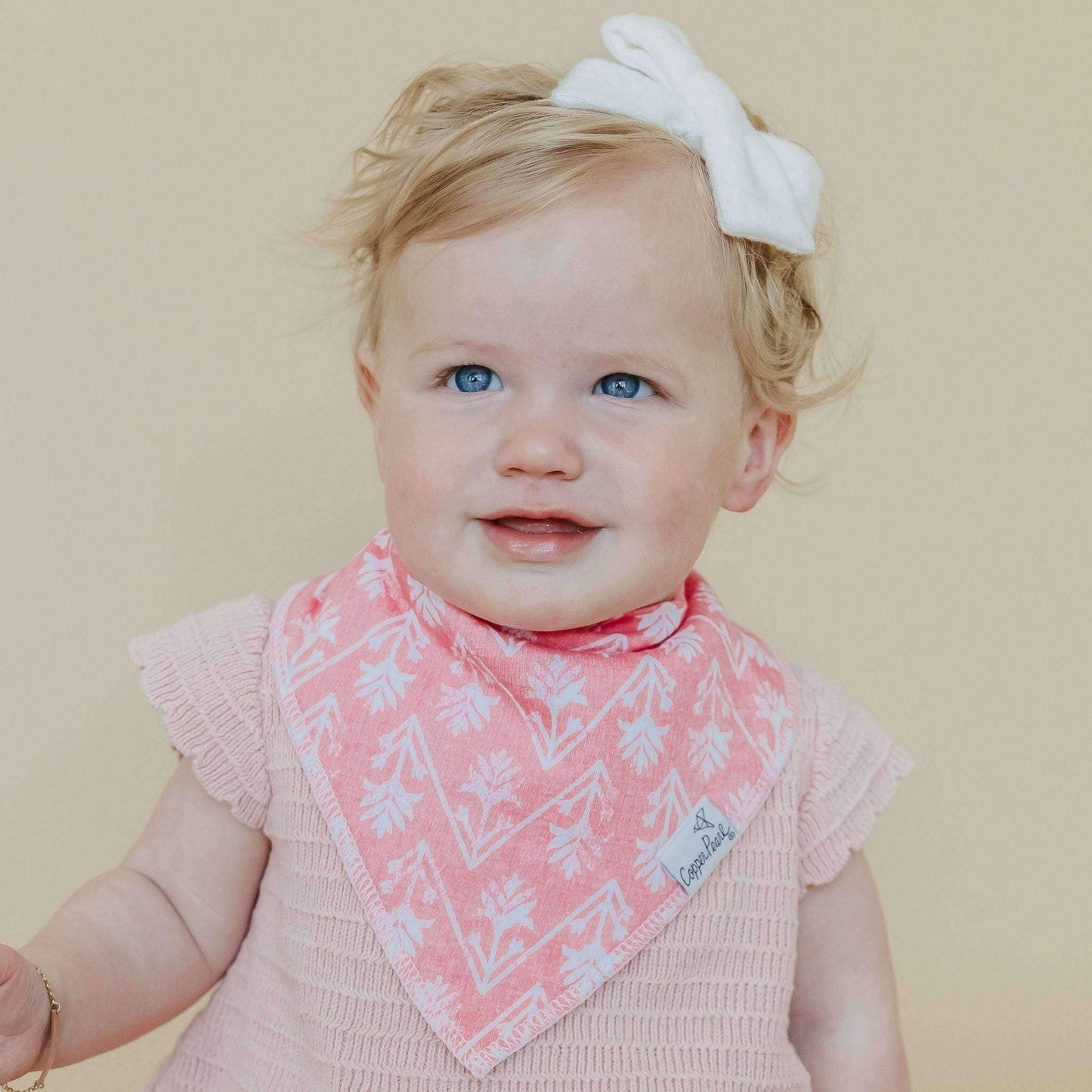 Copper Pearl - 4 Pack Baby Bandana Bibs - Claire
