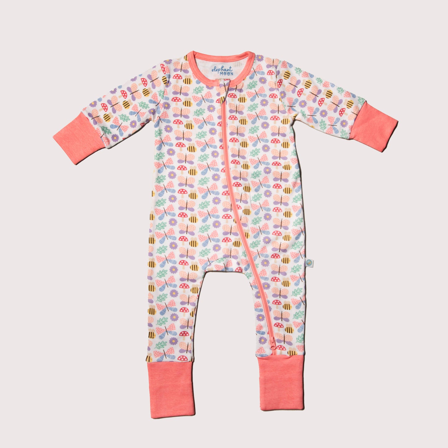 Two way zipper Baby Romper - Flutter Friends