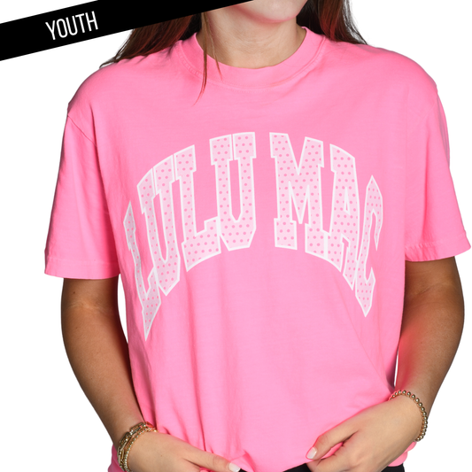 LM Neon Pink Youth Comfort Colors Tee