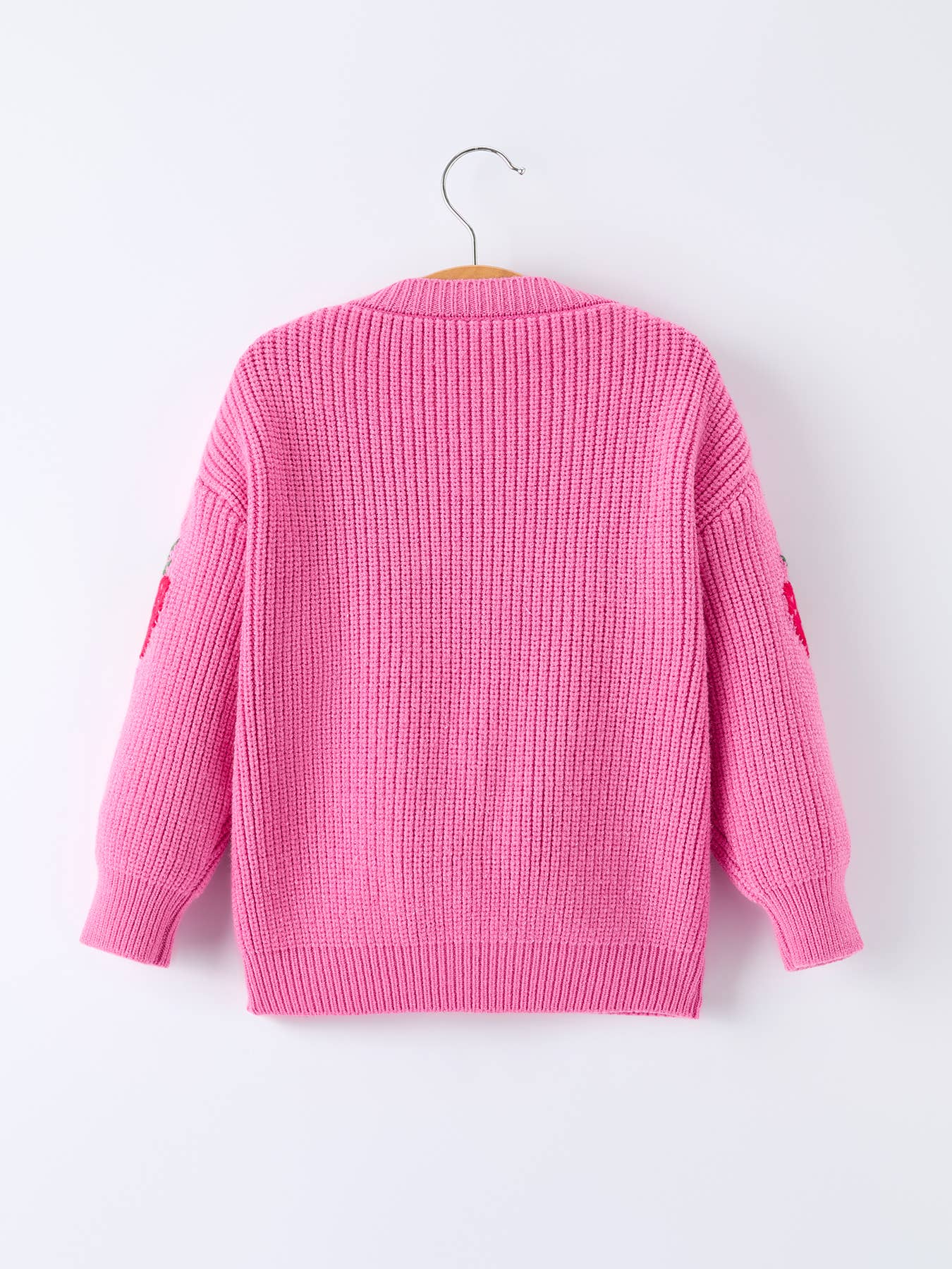 Girls' Strawberry Cardigan Sweater
