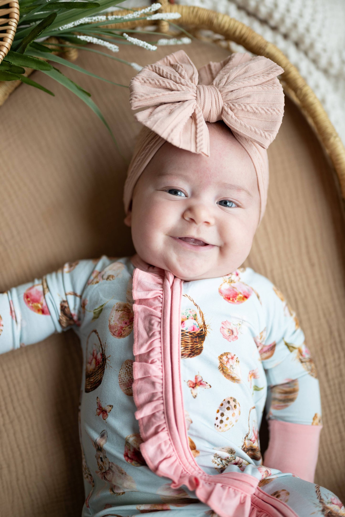 Bunnies & Blooms Convertible Ruffle Zippee