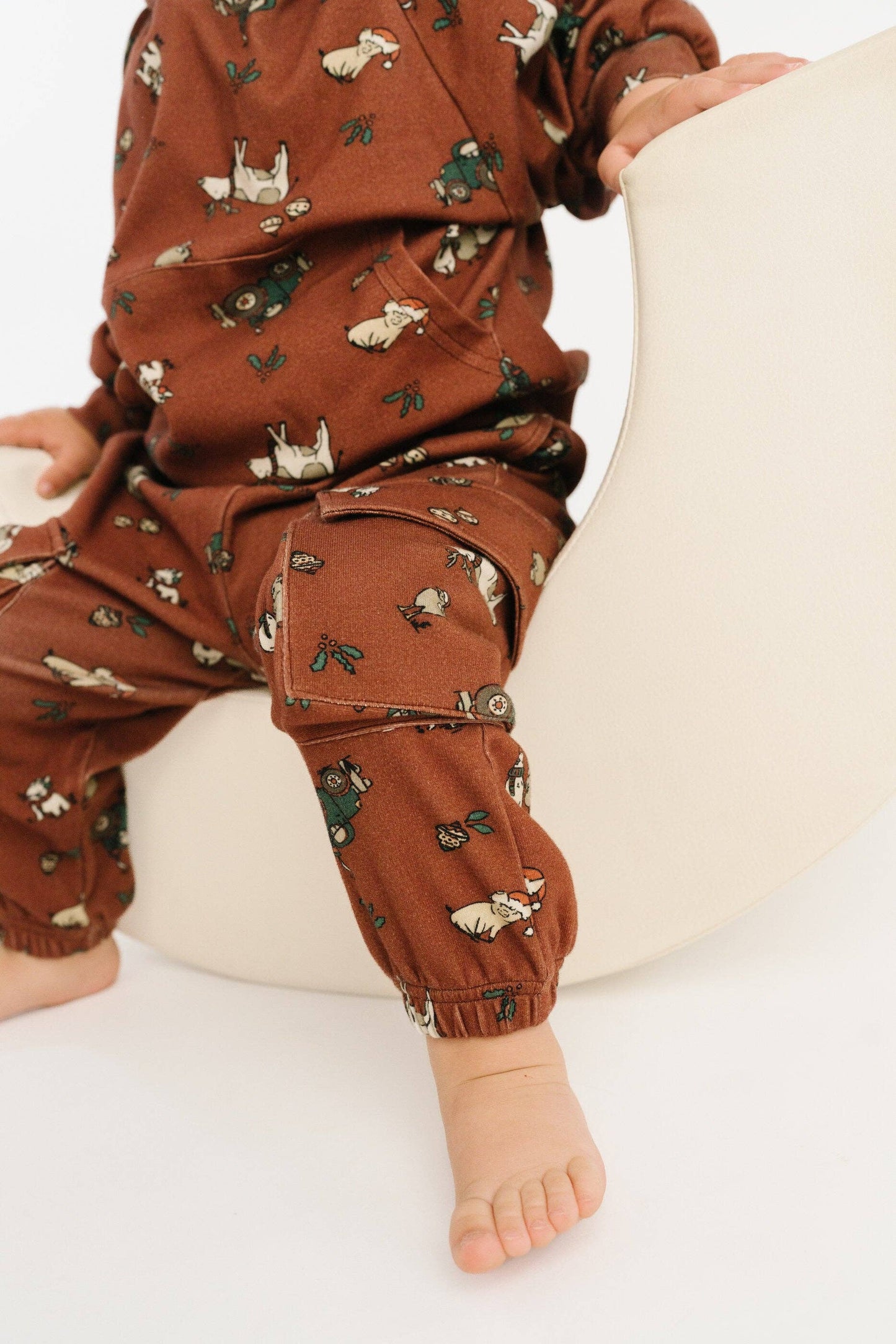 Little One Shop - Christmas Farm Cargo Hoodie Set