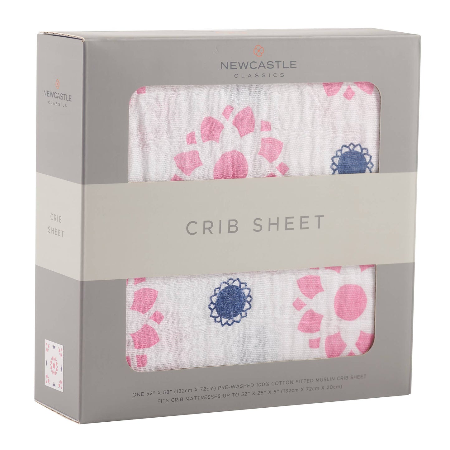 Newcastle Classics - Primrose Indigo Crib Sheet