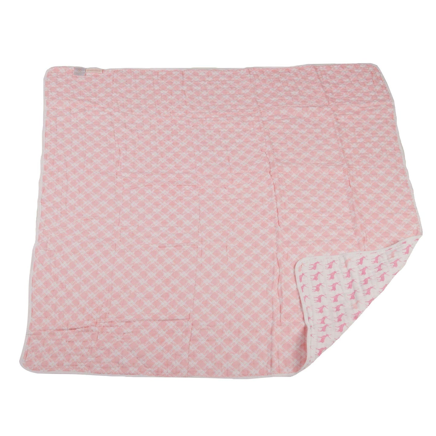 Newcastle Classics - Pink Deer & Primrose Pink Plaid Newcastle Blanket