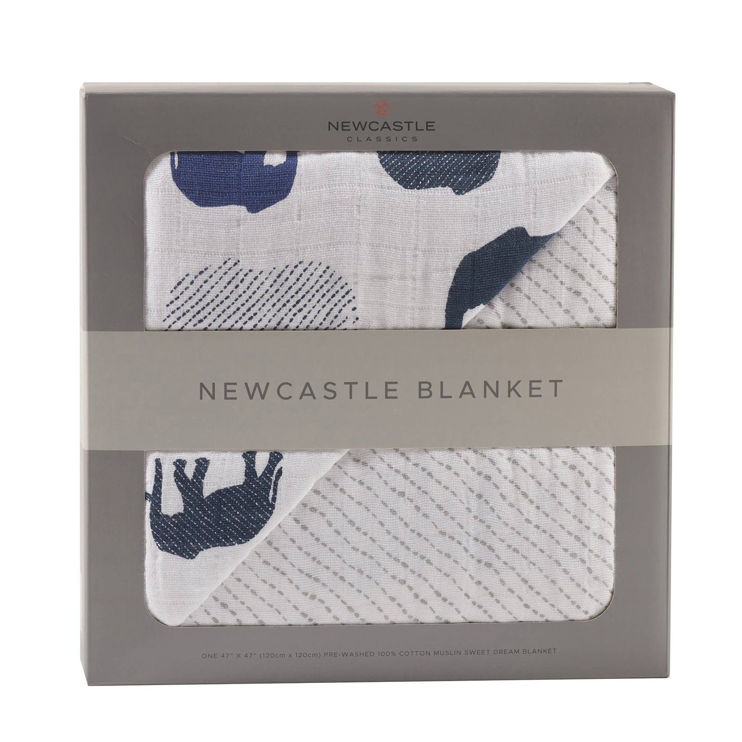 Newcastle Classics - Blue Elephant and Spotted Wave Newcastle Blanket