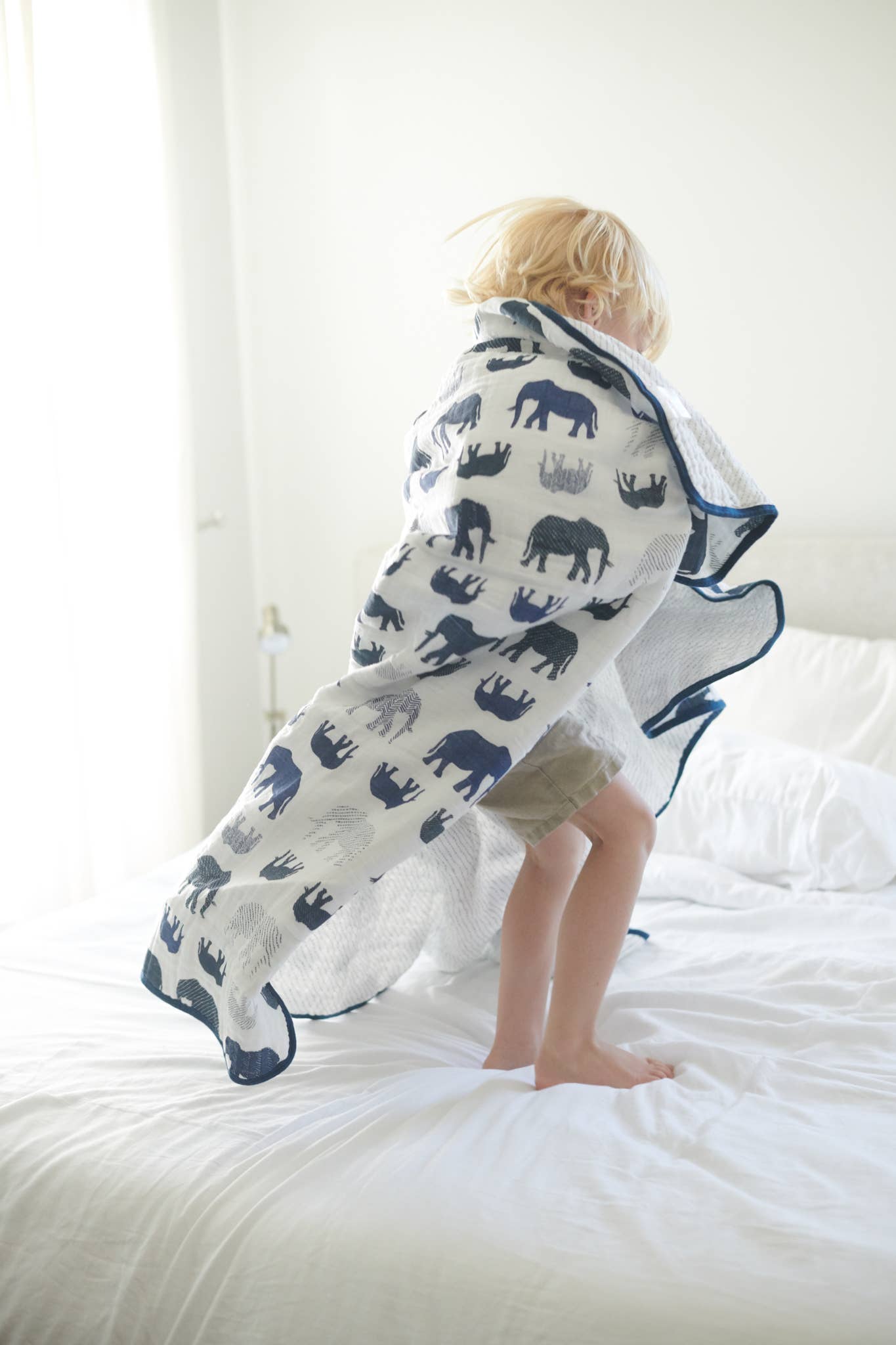 Newcastle Classics - Blue Elephant and Spotted Wave Newcastle Blanket