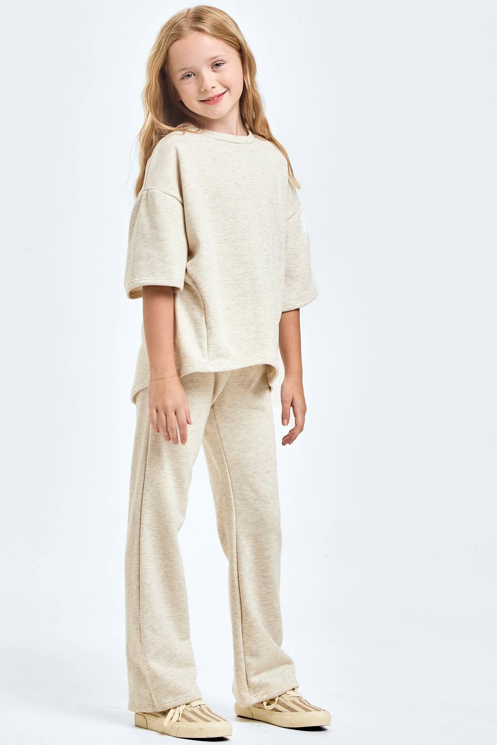Cotton French Terry Top and Pants Set
