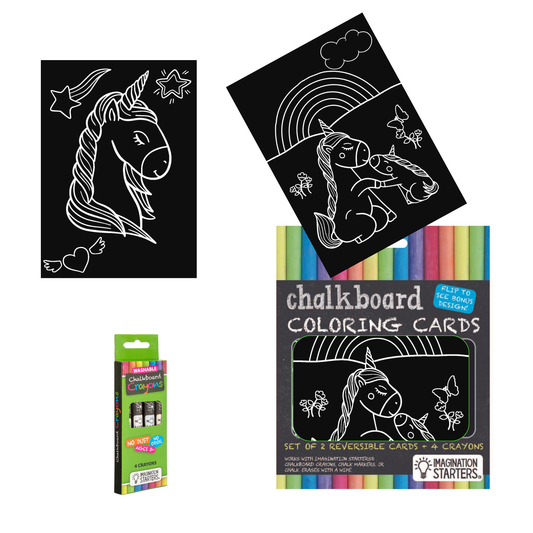 Imagination Starters - Reusable Coloring MiniMat Unicorn Kit