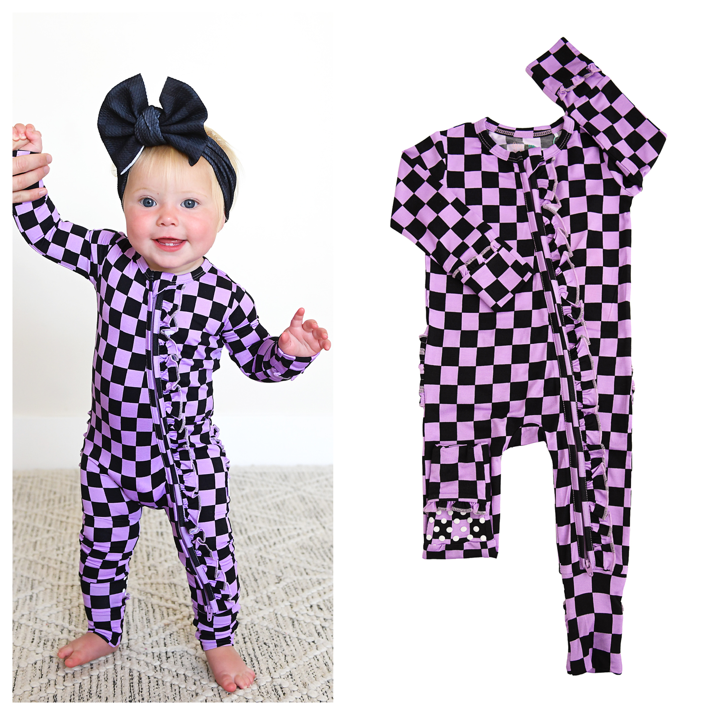 Hadley RUFFLE ZIP Bamboo Halloween