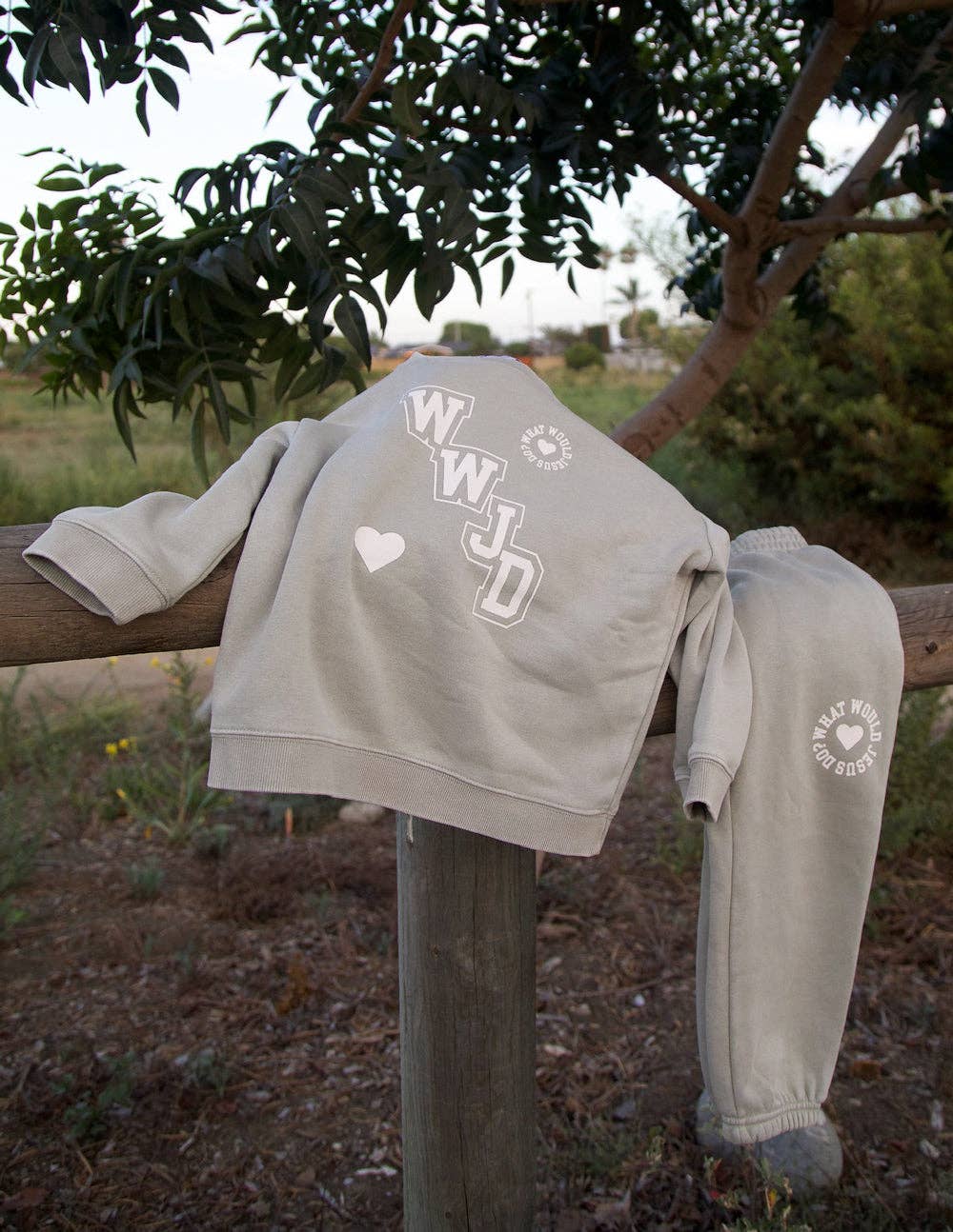 Elevated Faith - WWJD Varsity Kids Crewneck