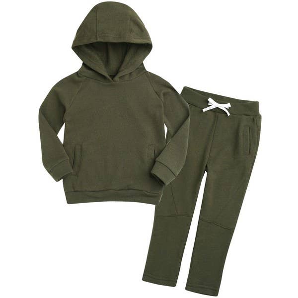 Bengdi Hoodie Khaki- Hoodie & Pants Set