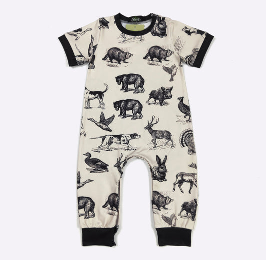 Hunting Dog Boy Romper