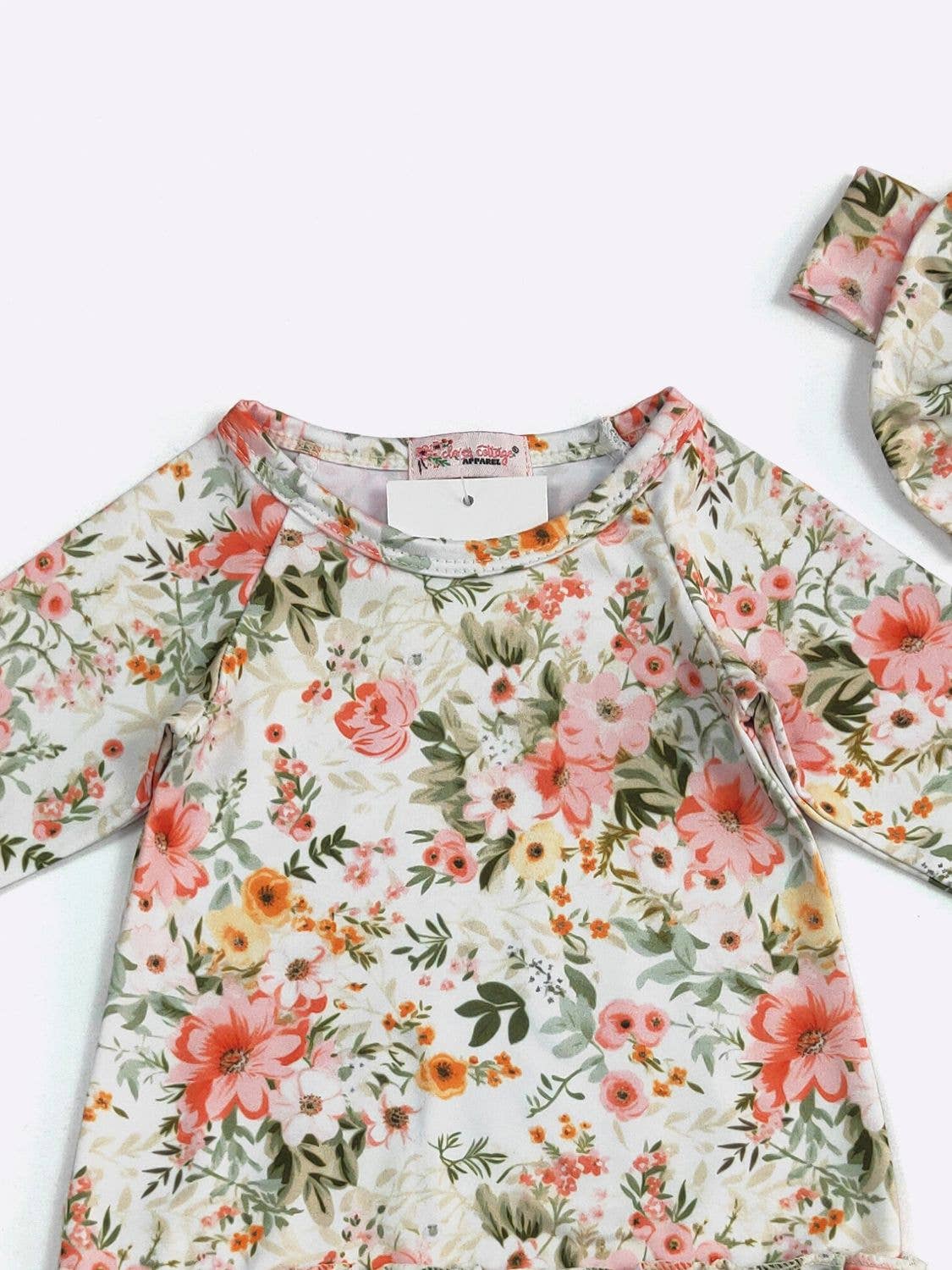 Peach Antique Baby Gown