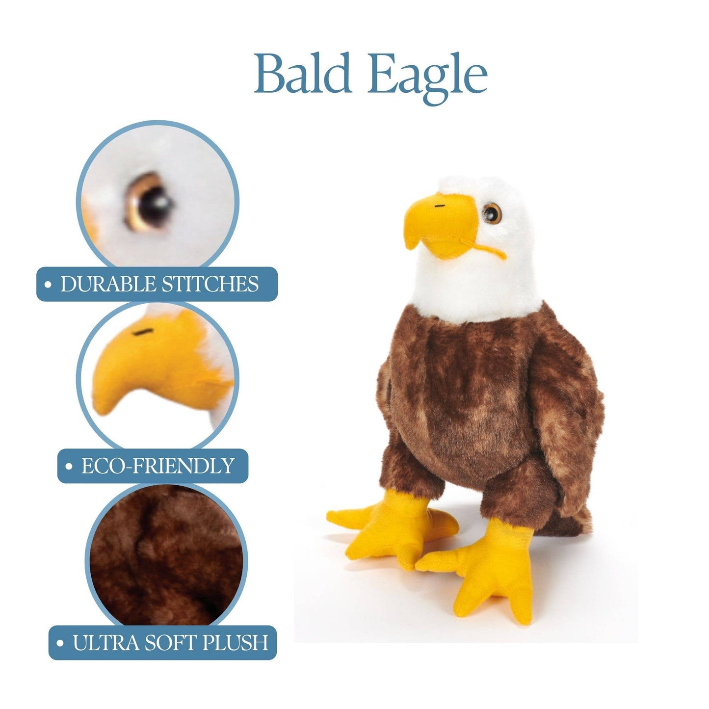 The Petting Zoo - 12" (30cm) Wild Onez Bald Eagle