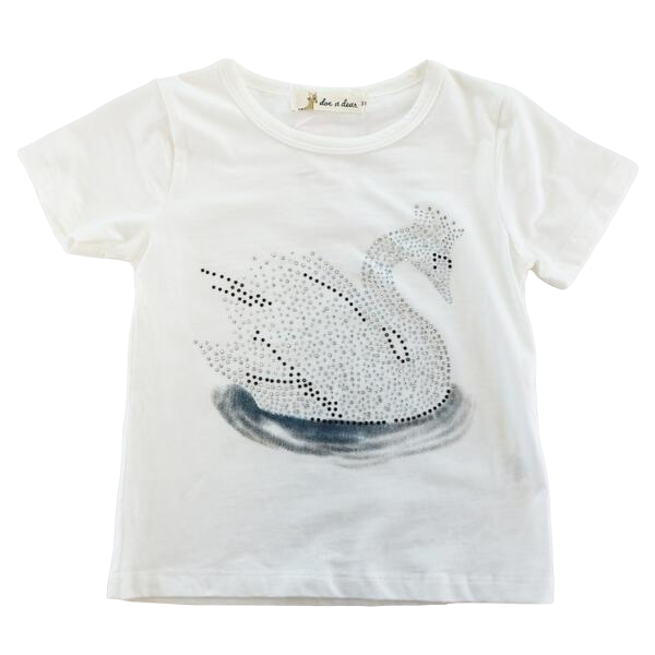 Doe a Dear - S70 91100 Jeweled Swan Tee