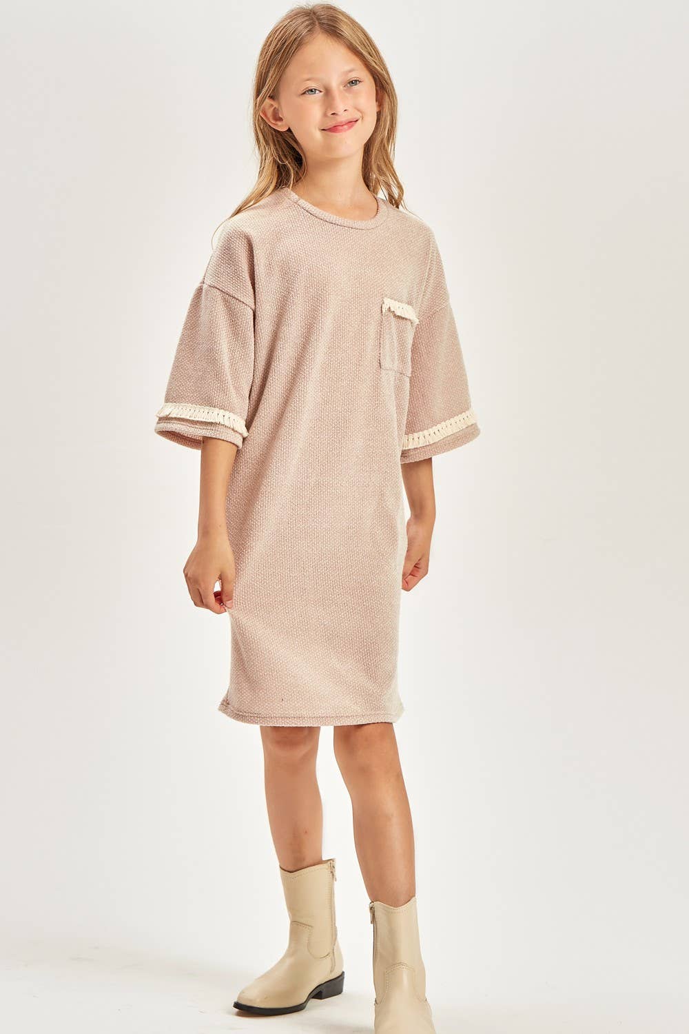 Tasseled Chunky Sweater Dress