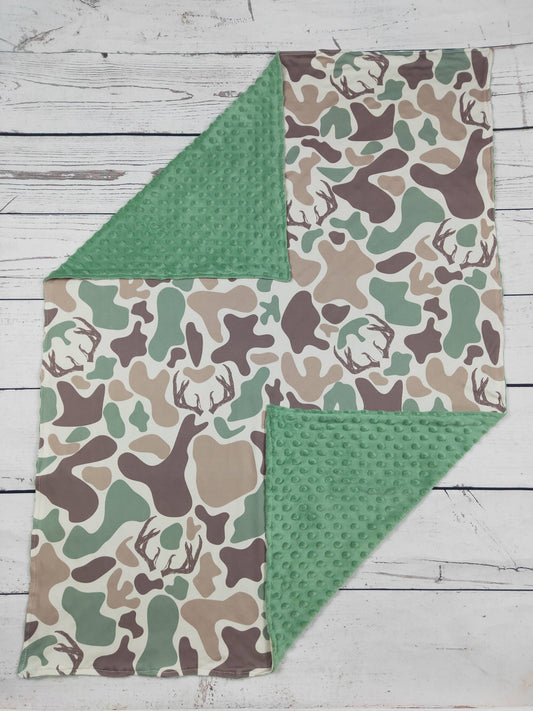 sassy kids palace - Camouflage Deer Hunting Printed Baby Kids Blanket