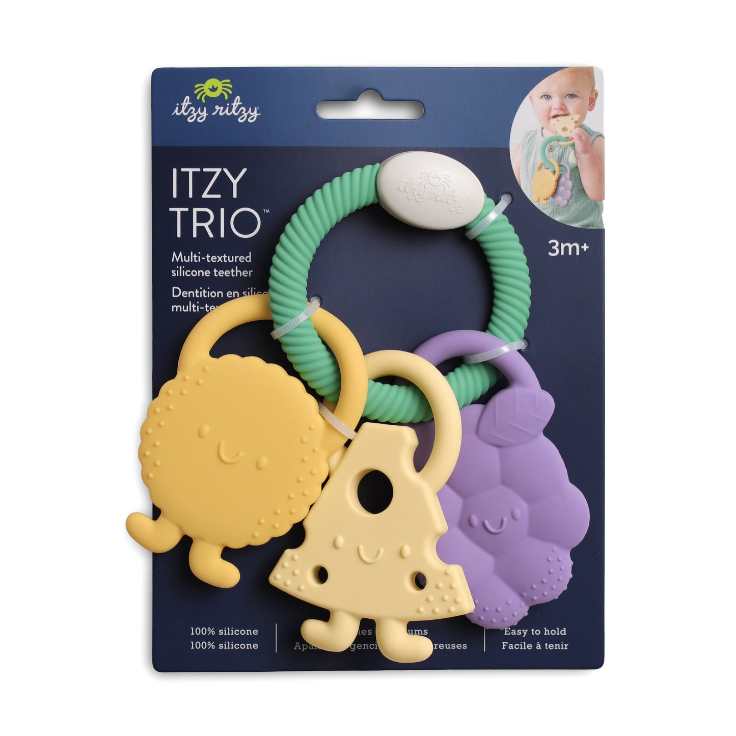Itzy Ritzy - *NEW* Itzy Trio™ Multi-textured Silicone Teether Charcuterie