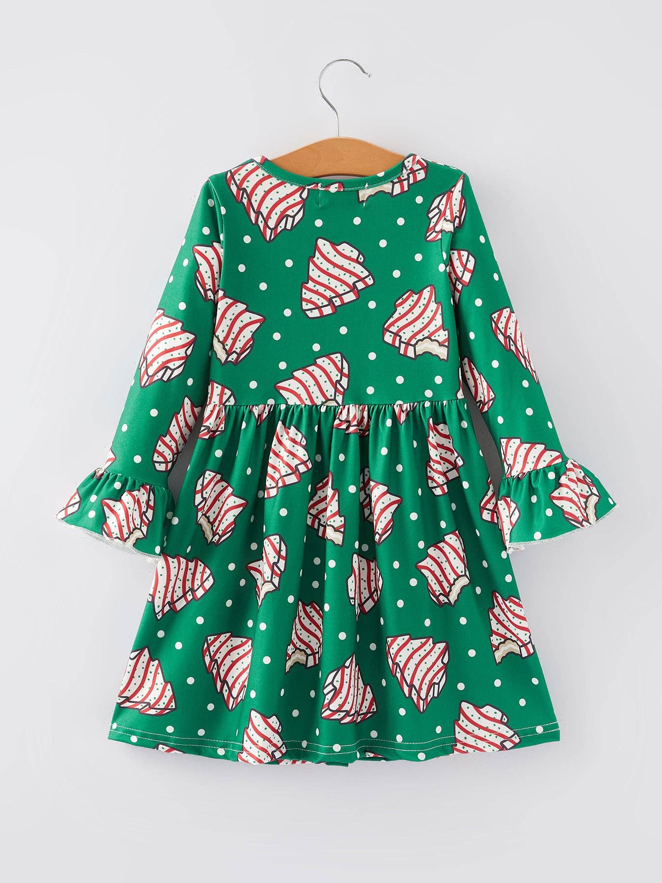 Rylee Faith Designs - Christmas Gingerbread Print Girls Dress