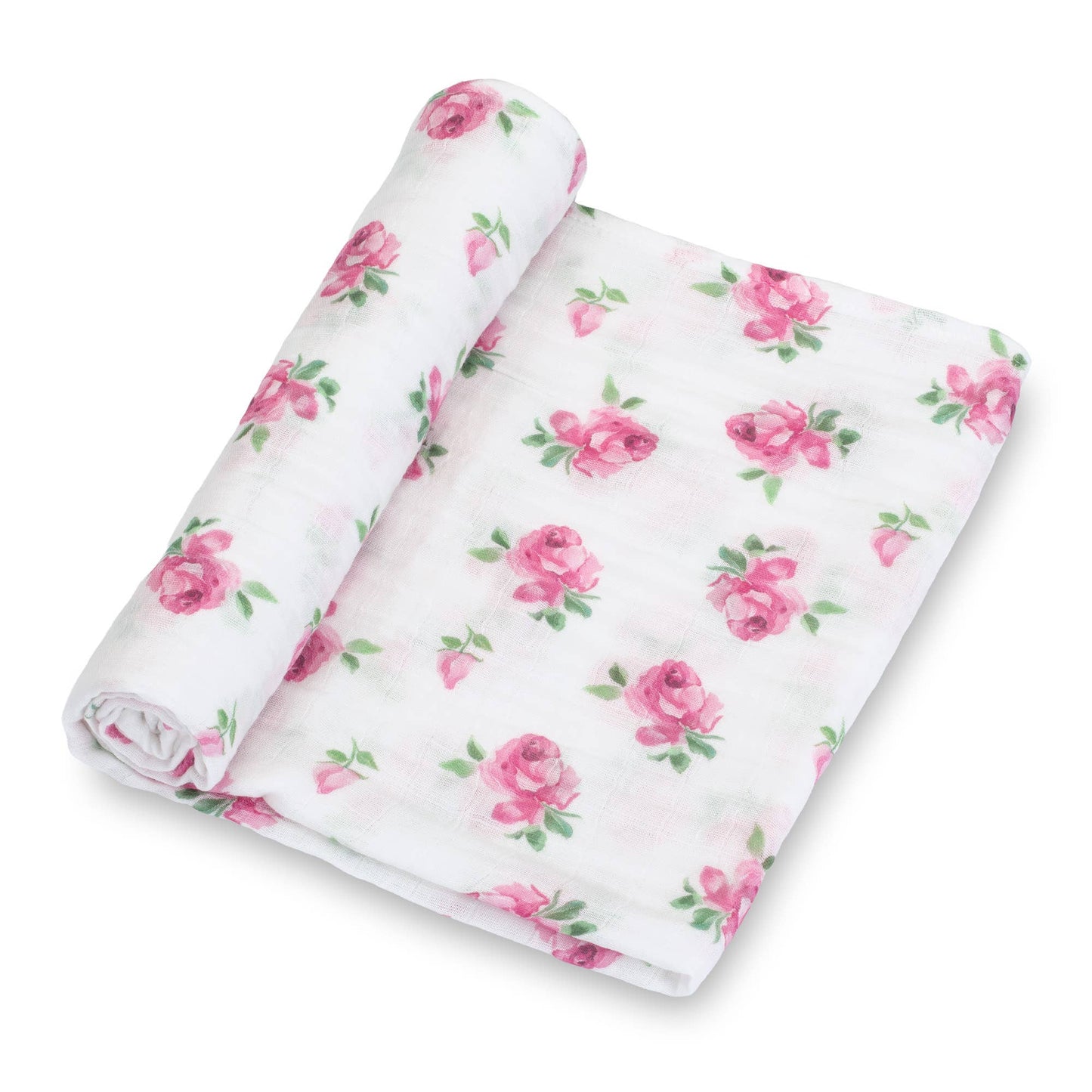 Rose Buds and Blooms Baby Muslin Swaddle Blanket