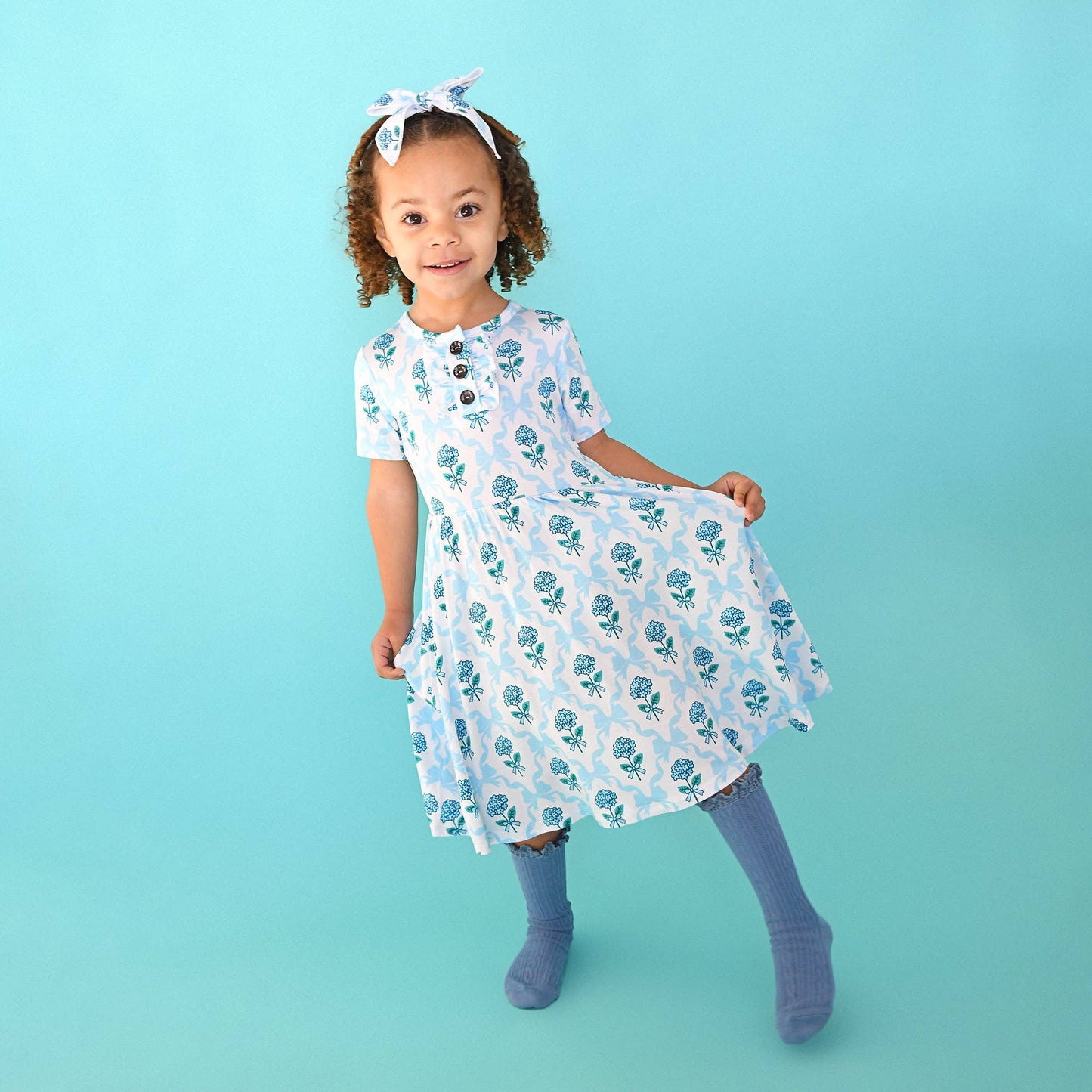 Savannah TUTU DRESS Bamboo Floral Kids Clothes