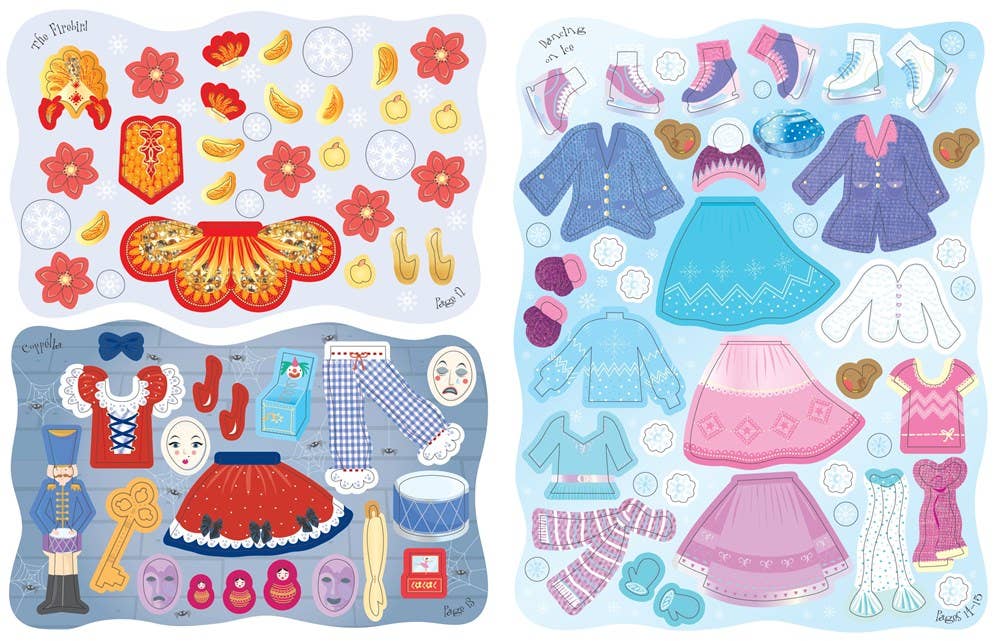 HarperCollins - Sticker Dolly Dressing Christmas : Usborne
